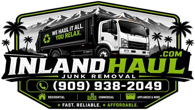 Inland Haul LLC. We haul it all. You relax. Junk removal. (909) 938-2049.
